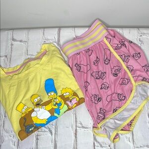 The Simpsons Family Graphic Summer Pyjamas